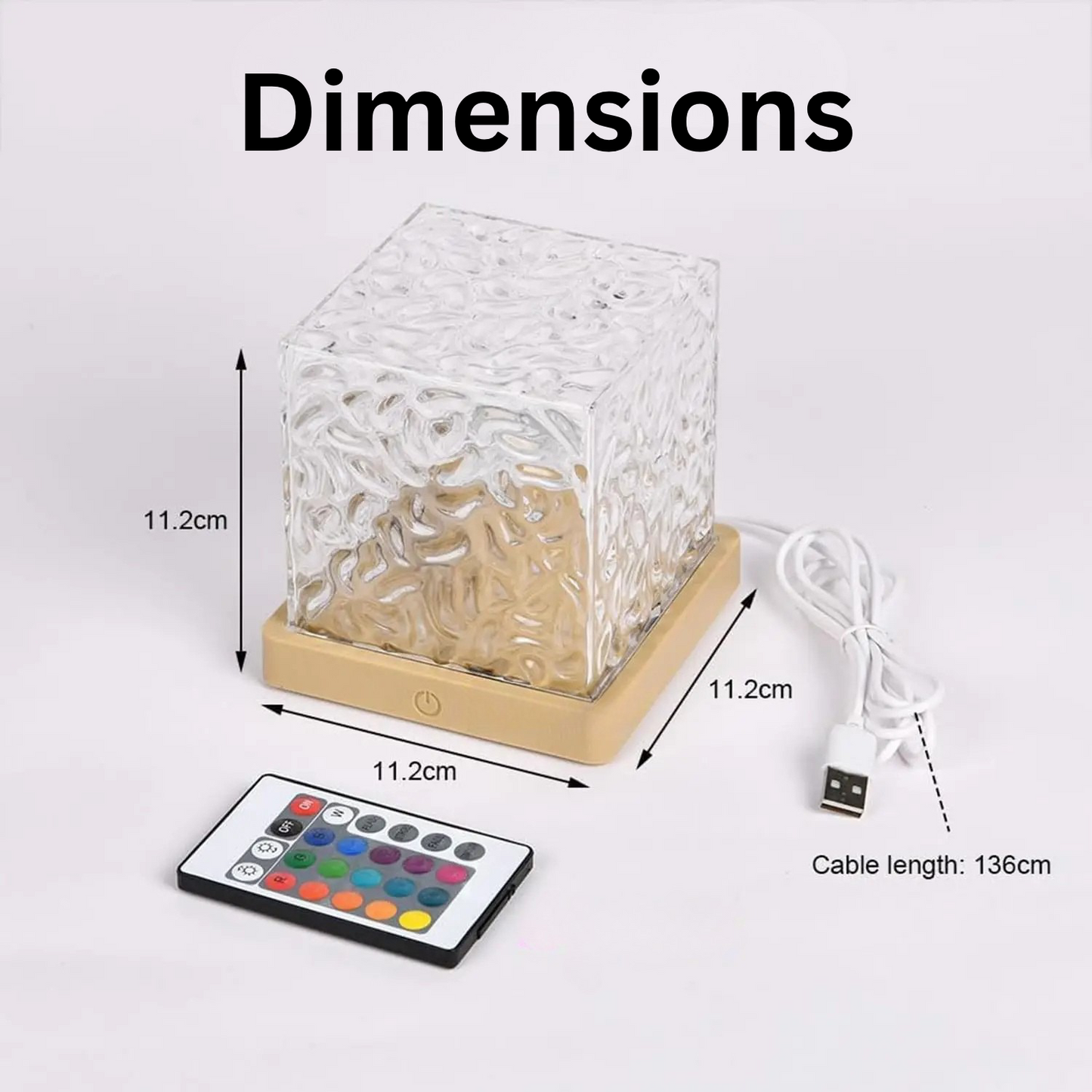 Ocean Wave Night Light Projector — 16 Color Rotating Ambient Lamp