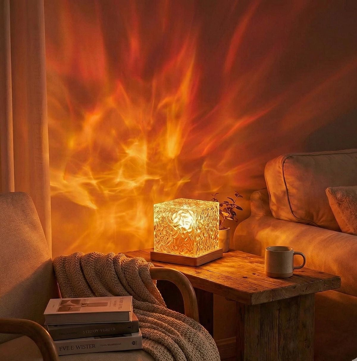 Ocean Wave Night Light Projector — 16 Color Rotating Ambient Lamp