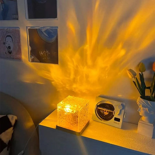 Ocean Wave Night Light Projector — 16 Color Rotating Ambient Lamp